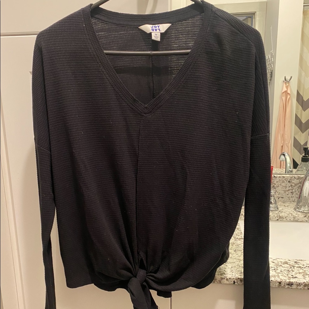 Joy Lab Medium black long sleeve top